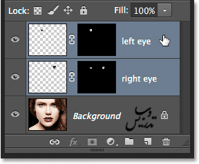 افزایش جذابیت به چشمها در فتوشاپ