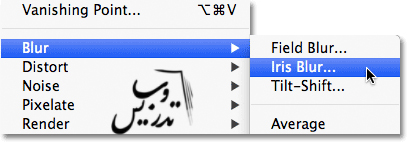 آموزش نحوه استفاده از فیلتر آیریس بلور در فتوشاپ