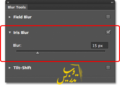آموزش نحوه استفاده از فیلتر آیریس بلور در فتوشاپ