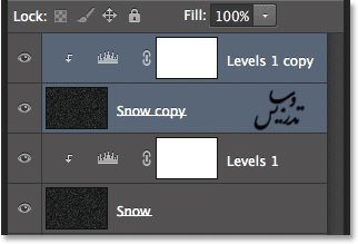 ایجاد افکت برف در فتوشاپ