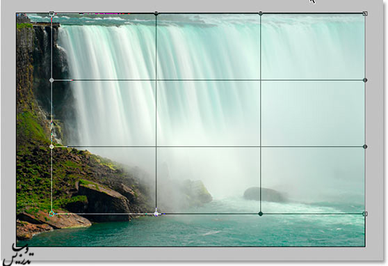 ایجاد جلوه ی آبشار شیشه ای در فتوشاپ