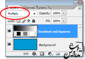 نوع ترکیبی لایه ی Multiply در فتوشاپ