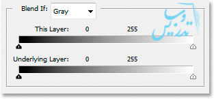 ترکیب دو لایه با کمک Belend if در فتوشاپ