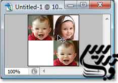 آموزش فتوشاپ حرفه ای پر کردن یک عکس با چندین تصویر