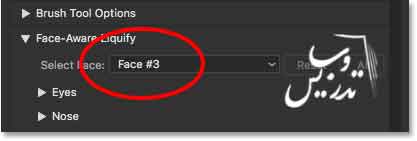  آموزش کار با ابزار face-aware-liquify در فتوشاپ 