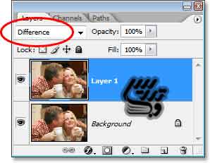 آموزش فتوشاپ نوع ترکیبی Difference
