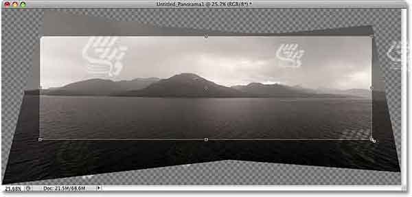 آموزش فتوشاپ حرفه ای ایجاد تصویر پانوروما سینمایی با فتوشاپ CS4