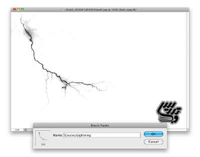 آموزش فتوشاپ براش رعدوبرق